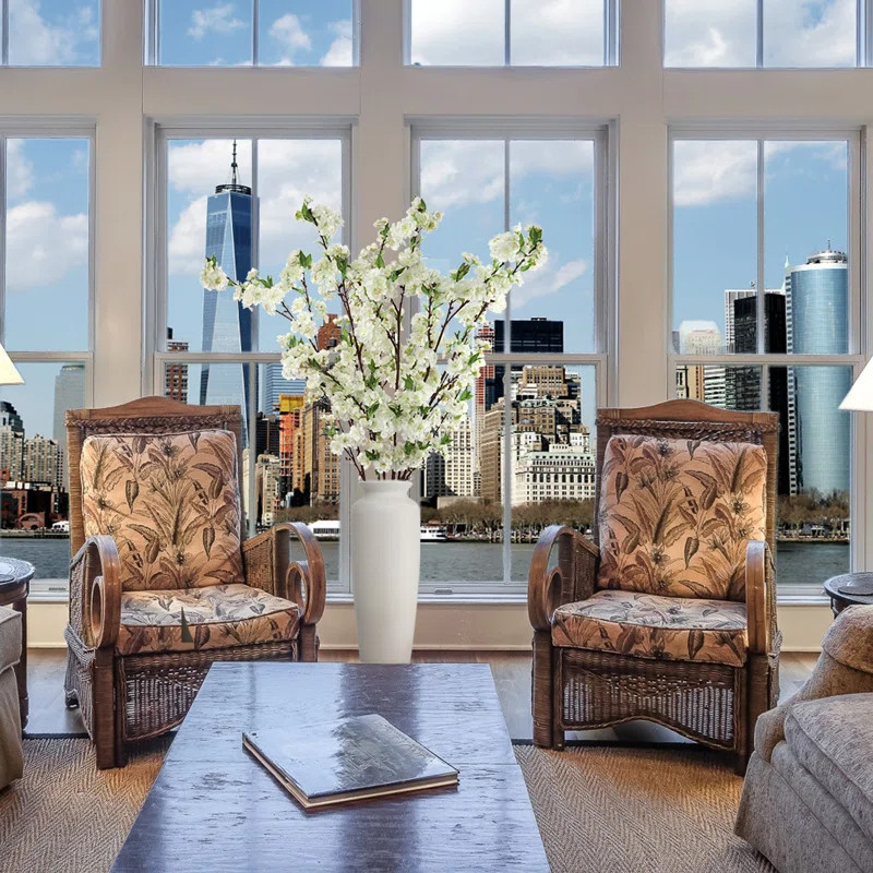 6 - Piece Artificial Cherry Blossom Branch Set (Set of 6) | Wayfair North America