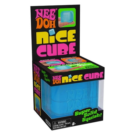 Nice Cube - Sensory Squeeze Toy with Super Solid Squish - 2.25" Cube (Blue) for NeeDoh | Walmart (US)