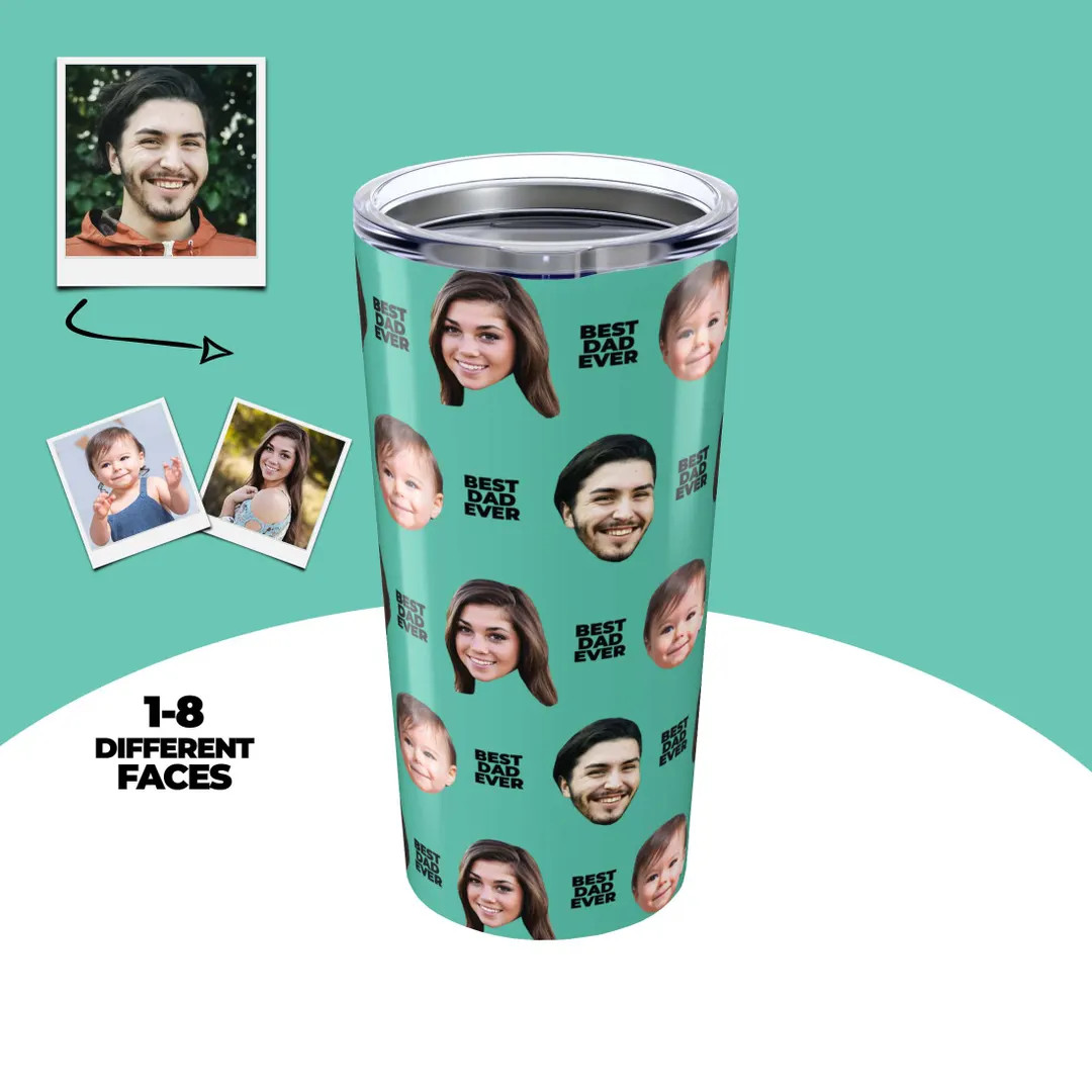 Custom Tumbler, Personalized Photo Tumbler With Text, Customized Travel Mug, Personalized Gift, F... | Etsy (US)
