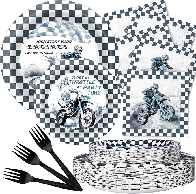 Dirt Bike Motocross Party Decorations - Motorbike Party Favors & Supplies (Serves 20) | Amazon (US)