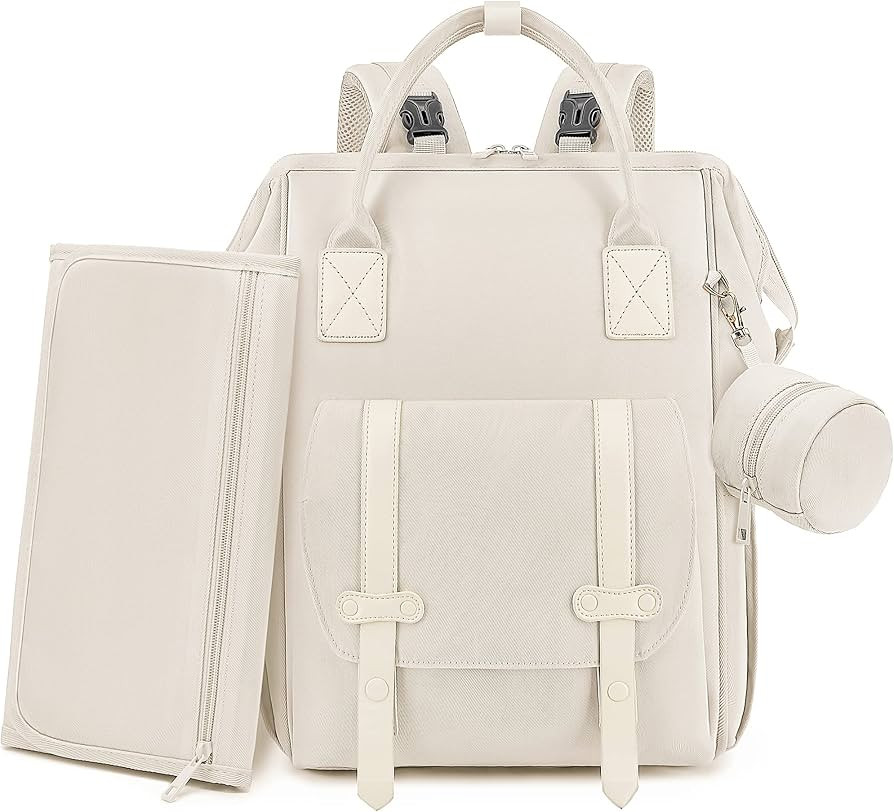 ROSEGIN Diaper Bag Backpack for Baby Boy Girl, Multi-Functional Baby Bag with Changing Pad and Pa... | Amazon (US)