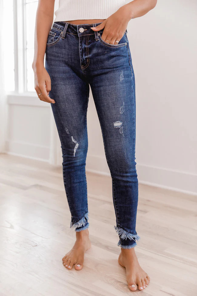 Jamie Skinny Jeans Dark Wash | Pink Lily