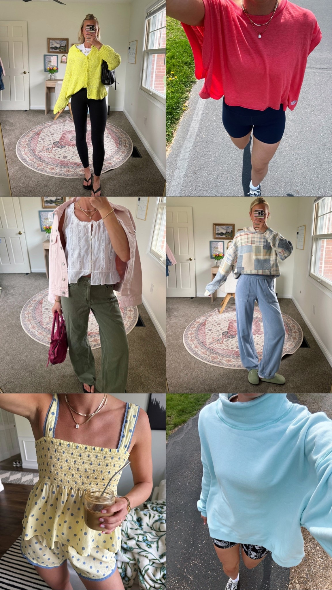 Outfits of the week! Part 1 🌼🫐🍓🍋‍🟩