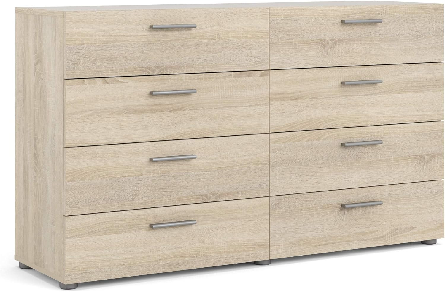 Tvilum 8 Drawer Double Dresser, 15,85" D x 55,12" W x 32,17" H, Oak | Amazon (US)