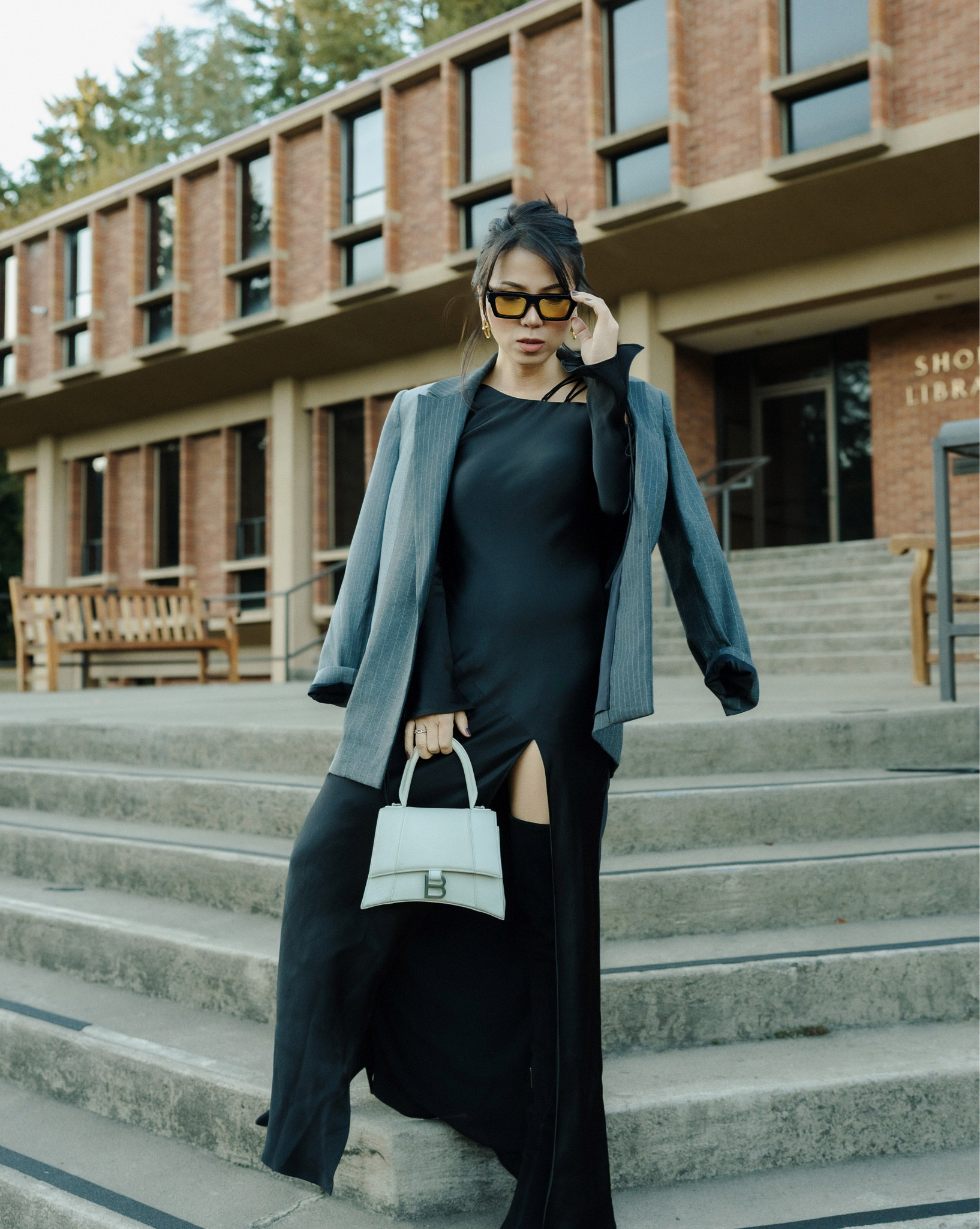 Loving this Shana Joy Nora lace details maxi dress!! Layering it with this padded shoulder blazer, there you go a sexy and edgy fall look that causes head turns (it literally did for me whole day!🤣🤣)

#fallfashion #shanajoydress #fallfashion

#LTKPetite #LTKOver40 #LTKStyleTip