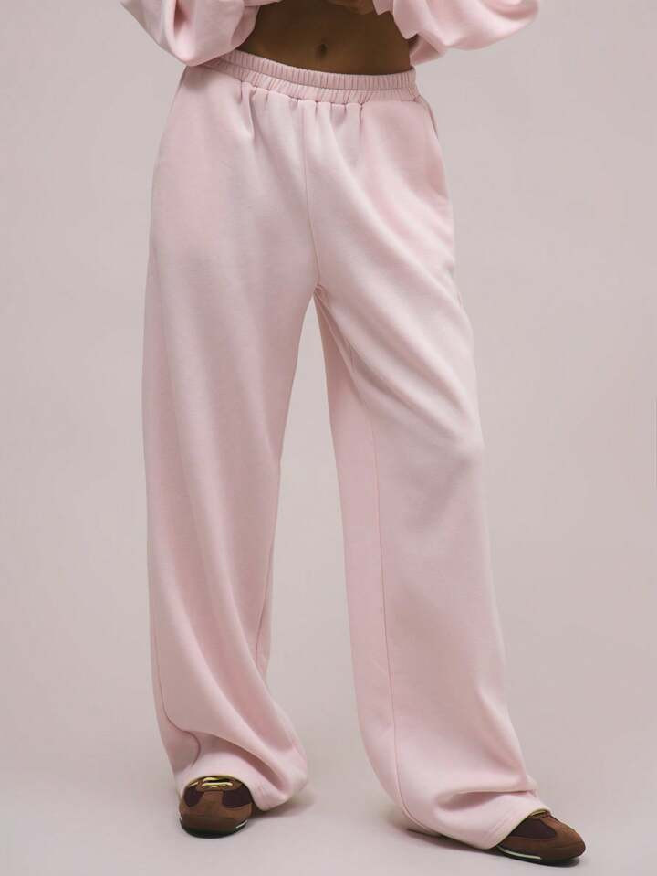 MUSERA Oversized Fleece Jogginghose Frühlings Urlaub Flughafen Lässig 90er Sommer Flughafen Abschluss, Schulanfang, Abschluss, Lehrer Für Frauen, Schulanfang Herbst, Herbst, Winter | SHEIN