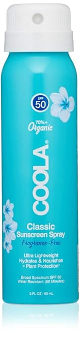 COOLA Organic Sunscreen SPF 50 Sunblock Spray, Dermatologist Tested Skin Care for Daily Protectio... | Amazon (US)