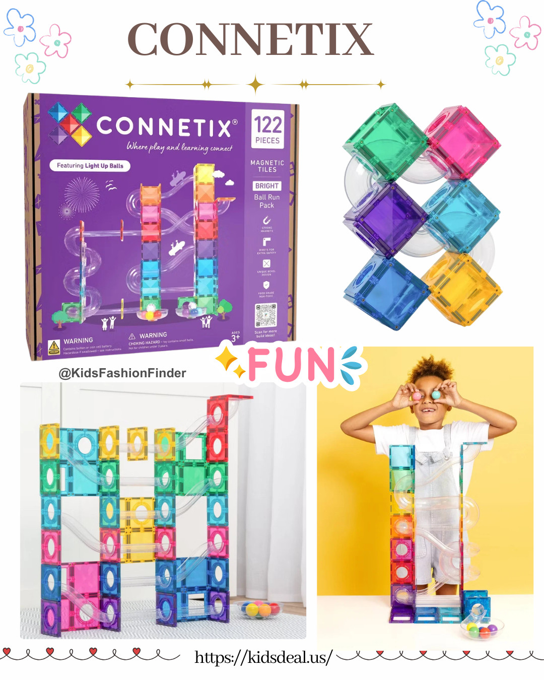 🌈✨ The Ultimate Magnetic Ball Run Set!

Kids will LOVE creating endless track designs and watching glowing balls race through every twist and turn 😍💫

A fun mix of creativity, STEM learning & hands-on play 🙌
Perfect for building imagination, problem-solving skills & hours of screen-free fun 💛

Such an amazing gift idea for birthdays & holidays 🎁✨

#CONNETIX #MagneticTiles #BallRun #STEMToys #CreativePlay #OpenEndedPlay #KidsActivities #MomFinds #EducationalToys #GiftIdeasForKids 🌈💛

#LTKmomlife #LTKHome #LTKKids