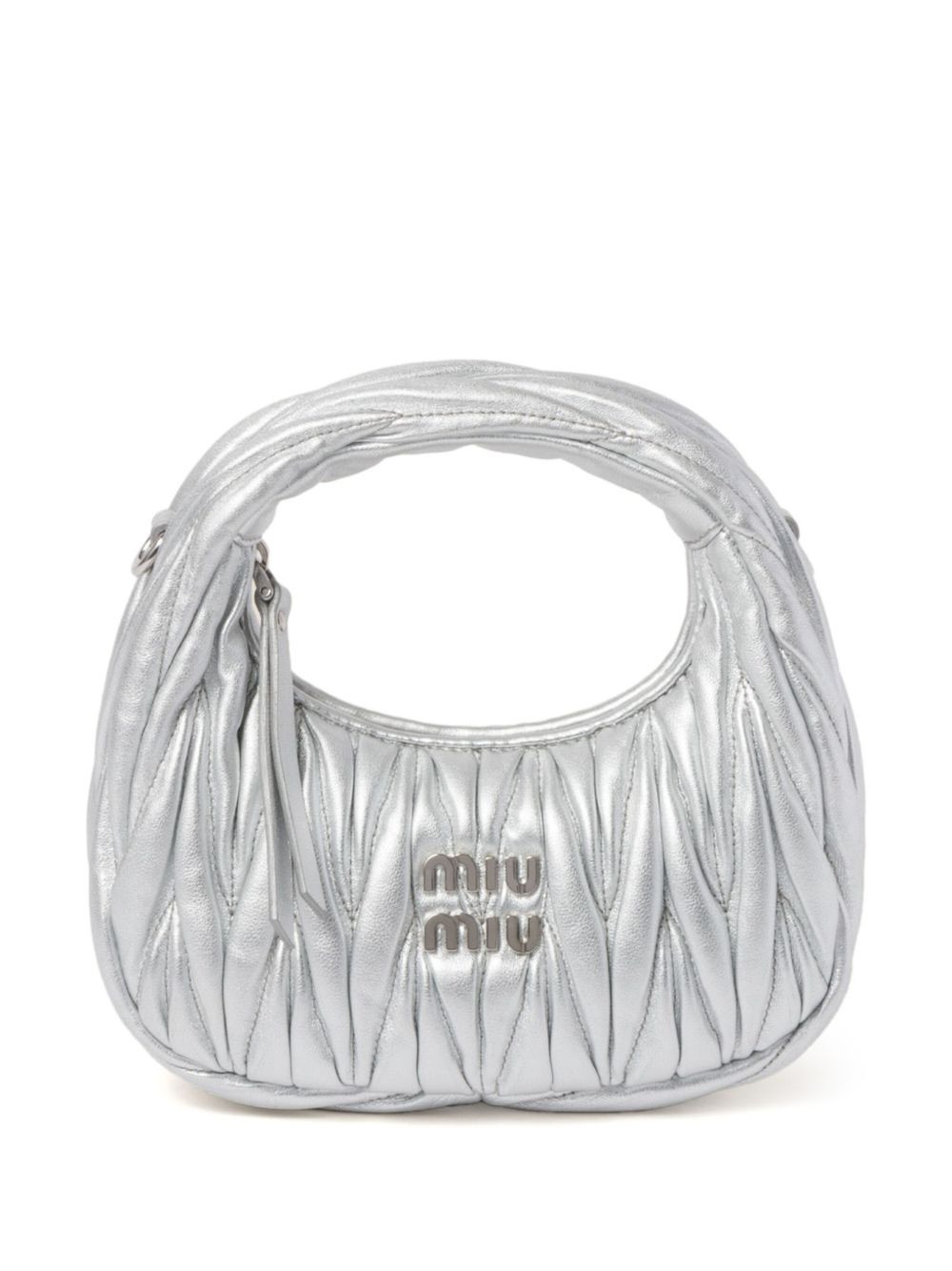 Miu Miu Wander mini bag - Silver | Farfetch Global