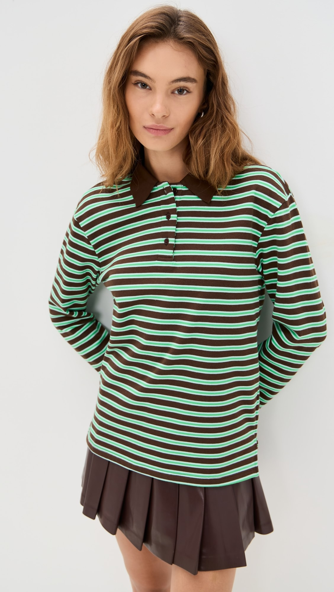 Stripe Collar Sweatshirt | Shopbop