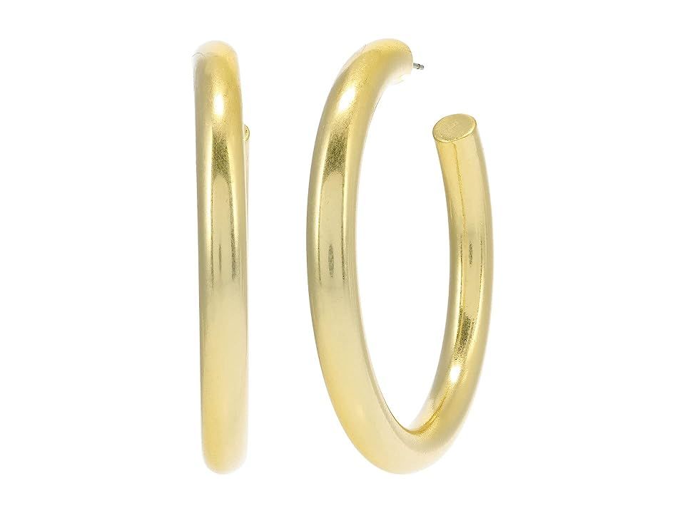 Madewell Chunky Oversized Hoop Earrings (Vintage Gold 2) Earring | Zappos