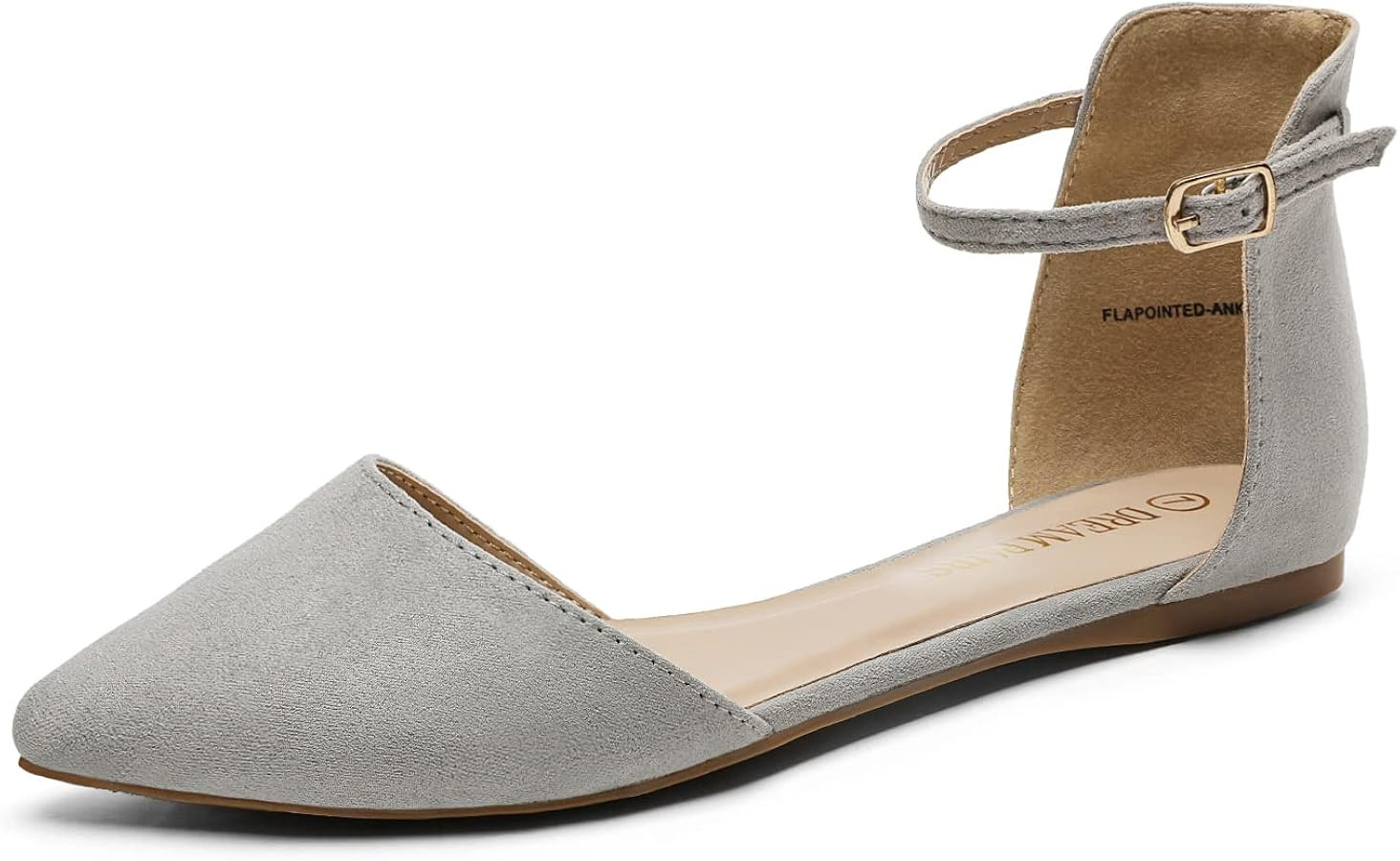 DREAM PAIRS Flapointed Women's Casual D'Orsay Pointed Plain Ballet Comfort Soft Slip On Flats Sho... | Amazon (US)