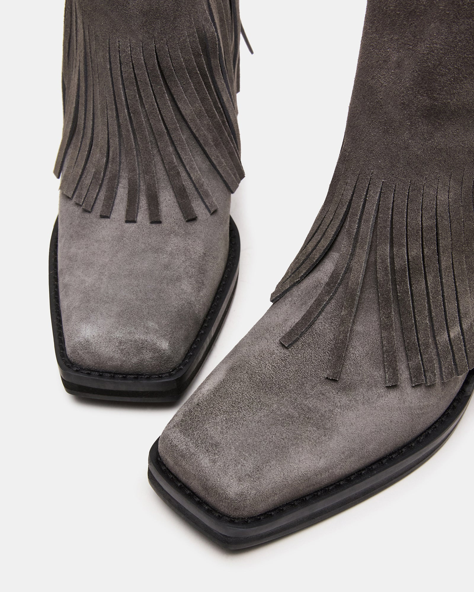 Pia Fringe Grey Suede | Steve Madden (US)