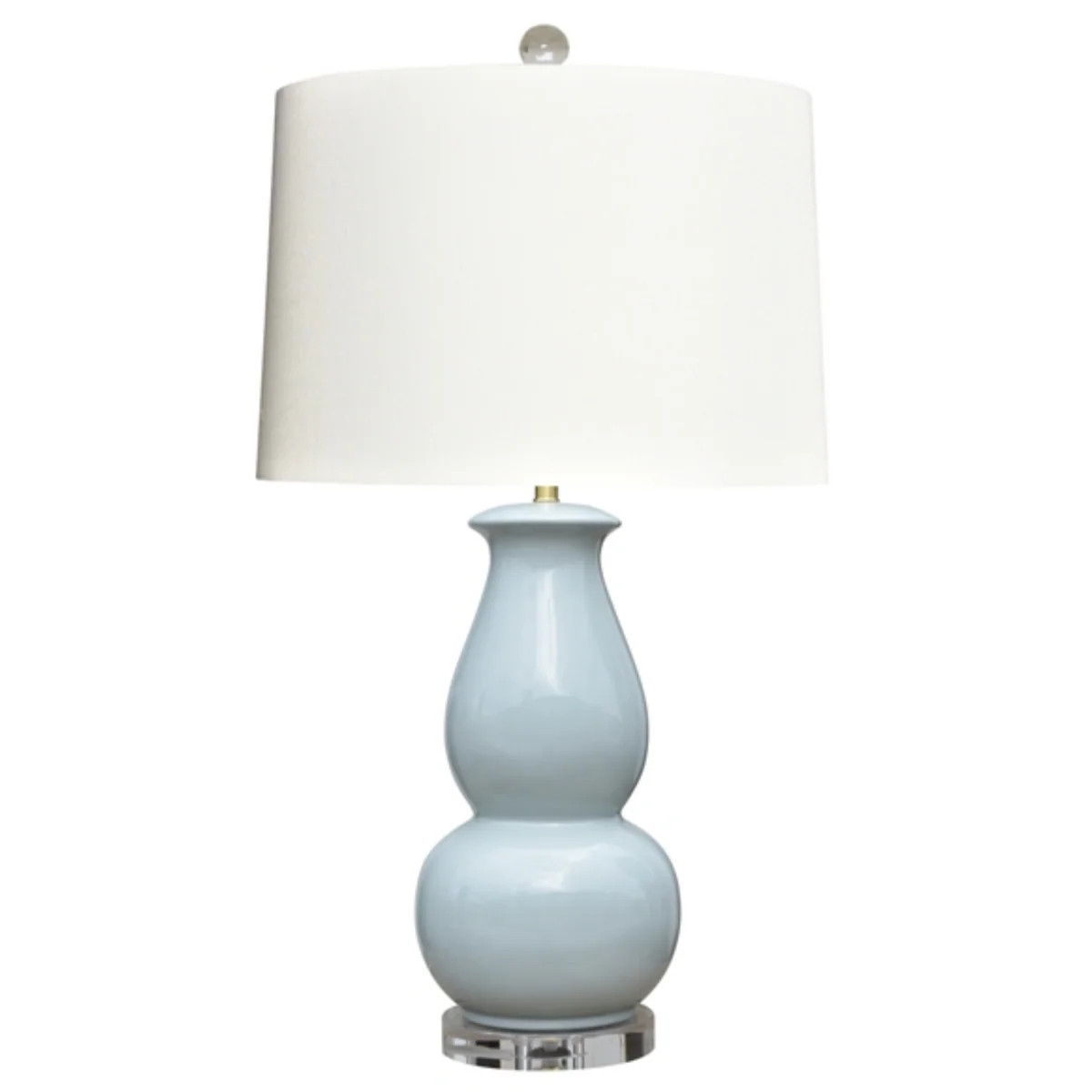 Porcelain 31" Palladian Blue Gourd Lamp | The Well Appointed House, LLC