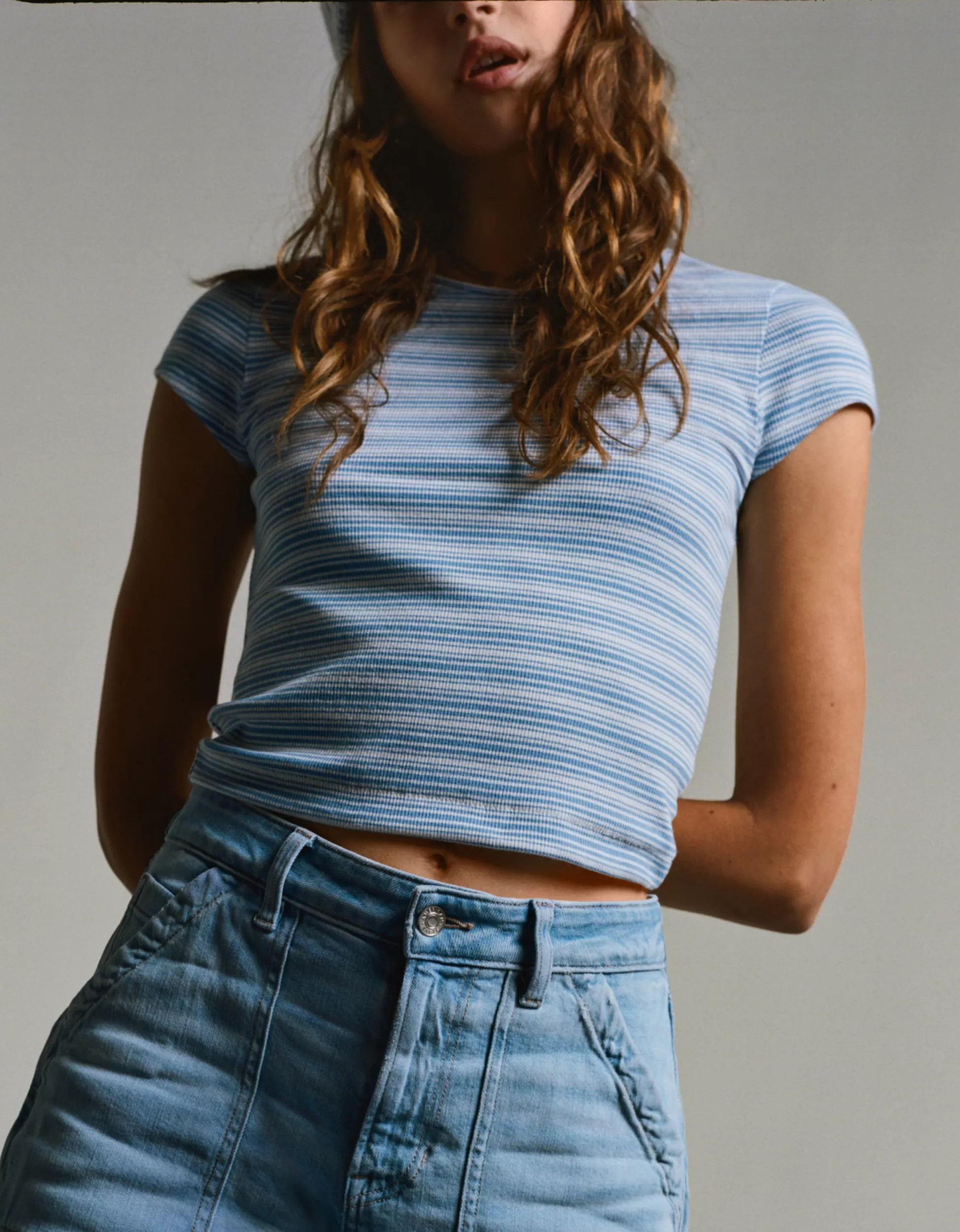 AE Hey Baby Ribbed T-Shirt | American Eagle Outfitters (US & CA)