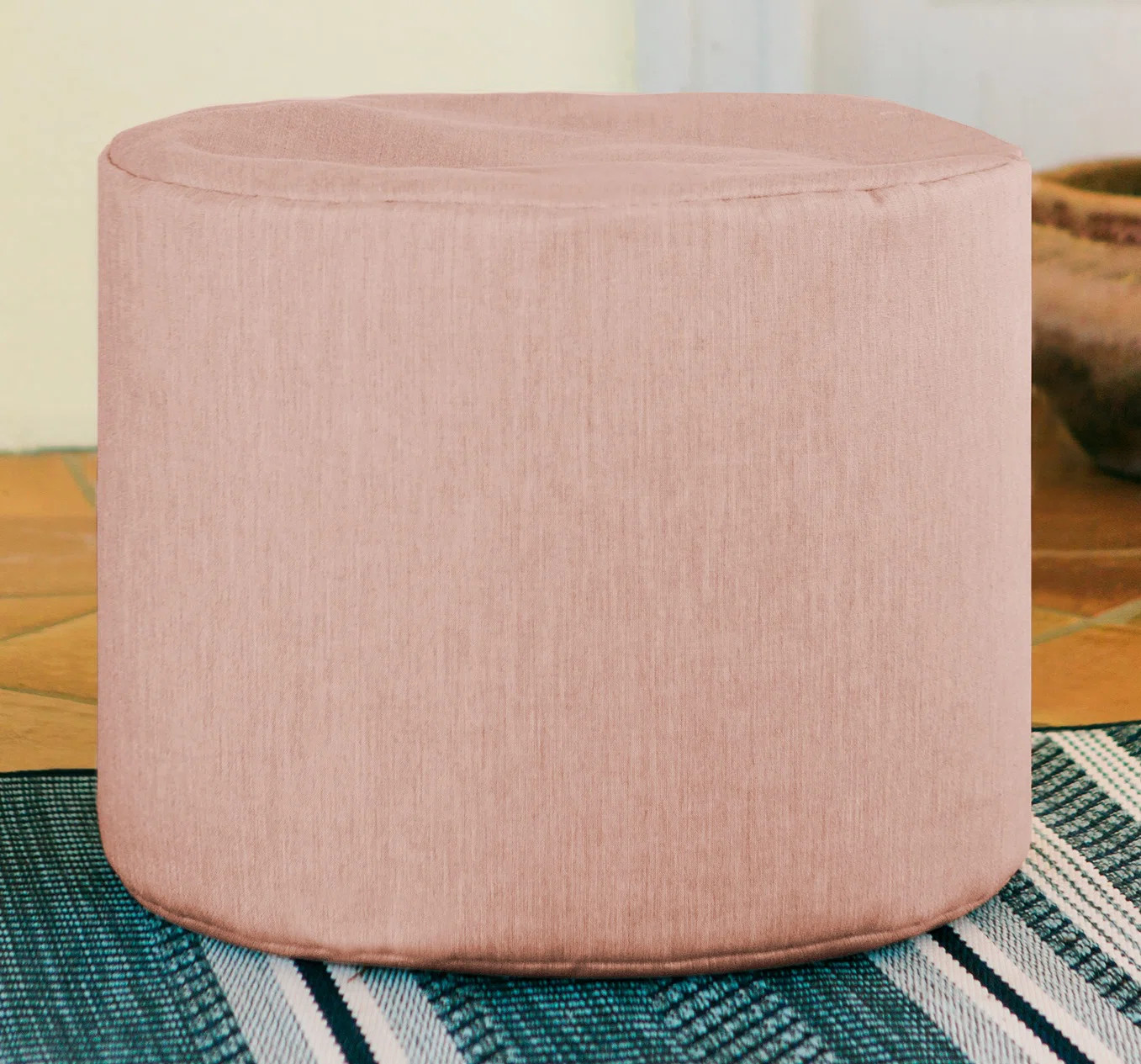 Damato Round Outdoor Pouf Ottoman | Wayfair North America