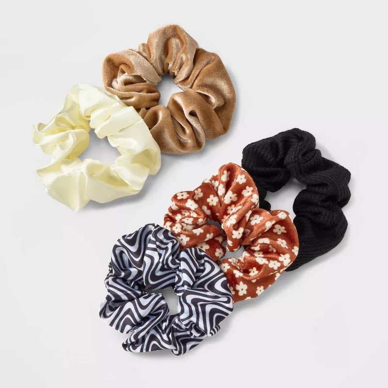 Velvet and Satin Hair Twisters 5pk - Wild Fable™ | Target