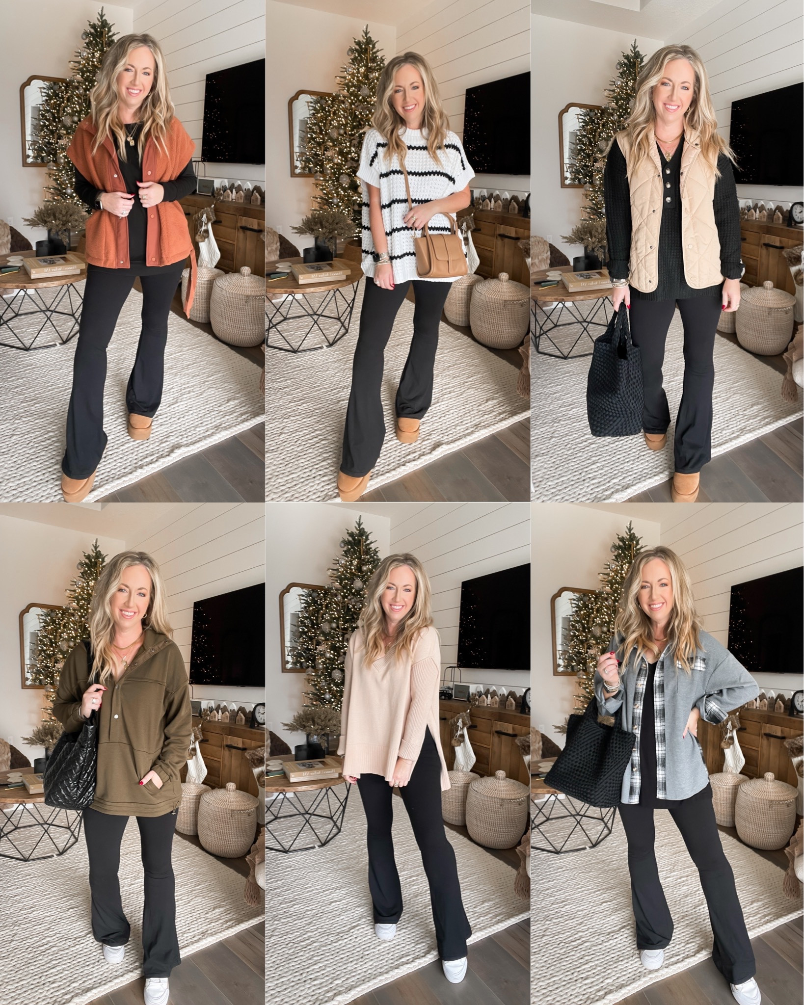 How to style flare leggings amazon fashion Amazon finds yoga pants winter fashion winter outfit wearing a small in all leggings small 30 inch length 

#LTKHoliday #LTKfindsunder50 #LTKSeasonal