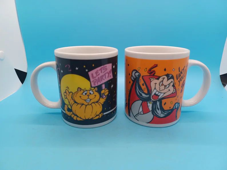 ONE 1988 Design House Vintage Halloween Coffee Mug Vampire - Etsy | Etsy (US)