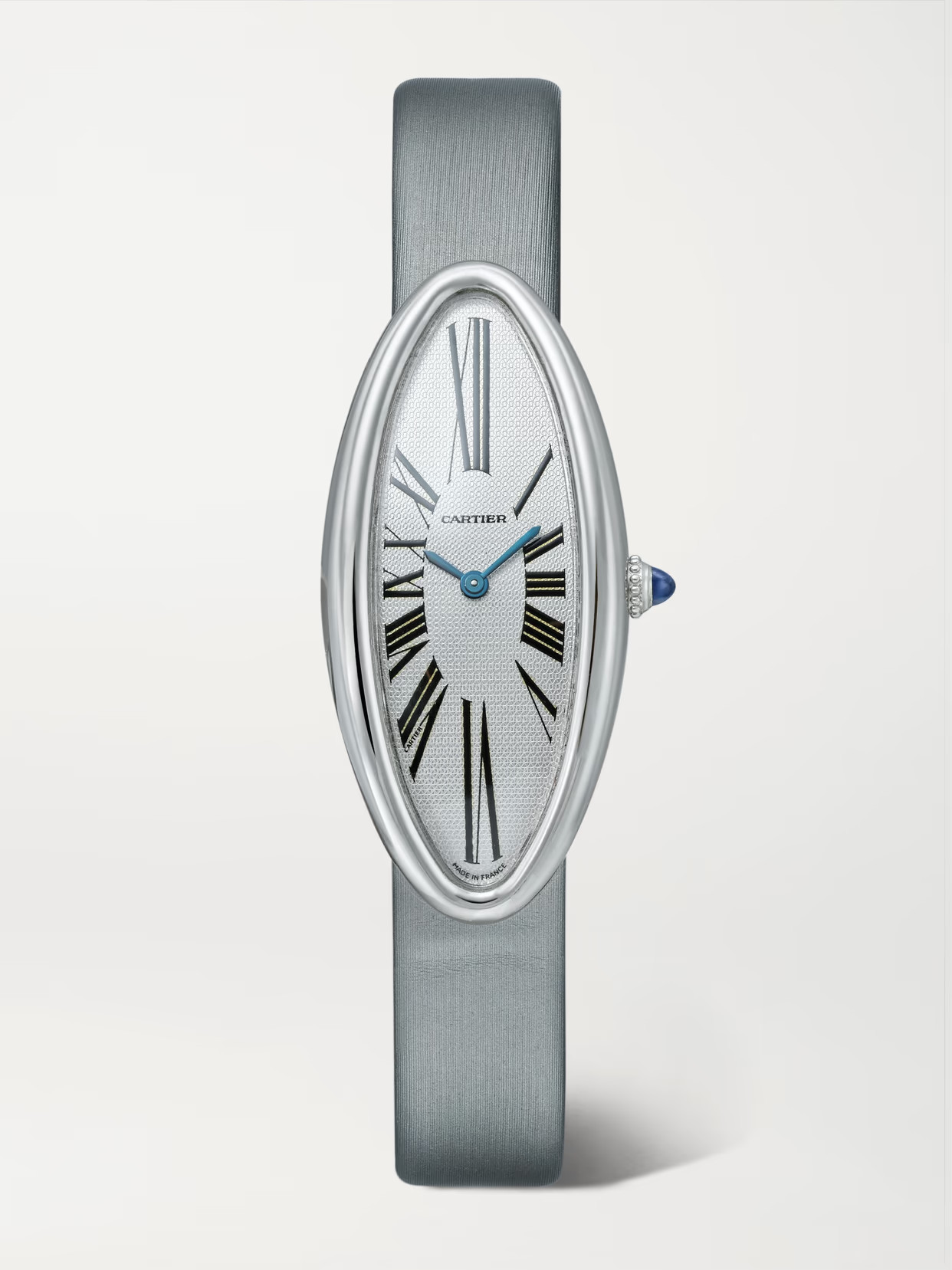 Stephanie Windsor - Cartier Vintage Baignoire Allongée Model 2514 47mm 18-karat White Gold And Satin Watch - One size | NET-A-PORTER (US)