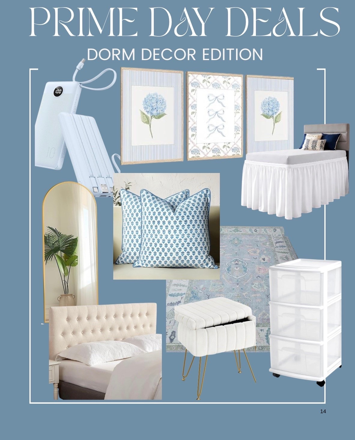 Prime day deals, coastal decor, dorm decor