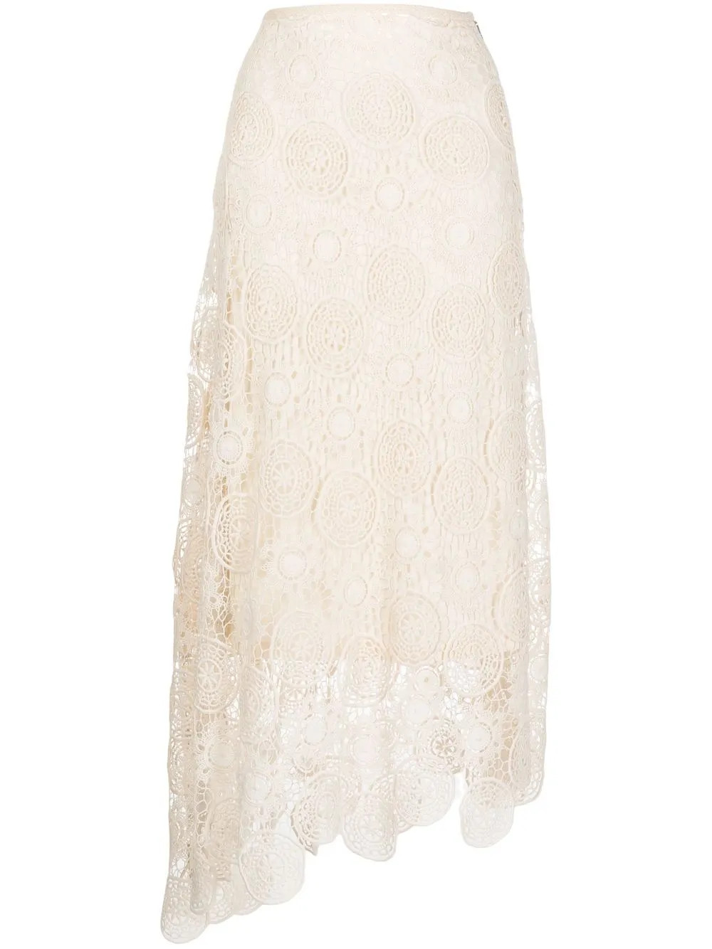 lace-detail maxi skirt | Farfetch Global