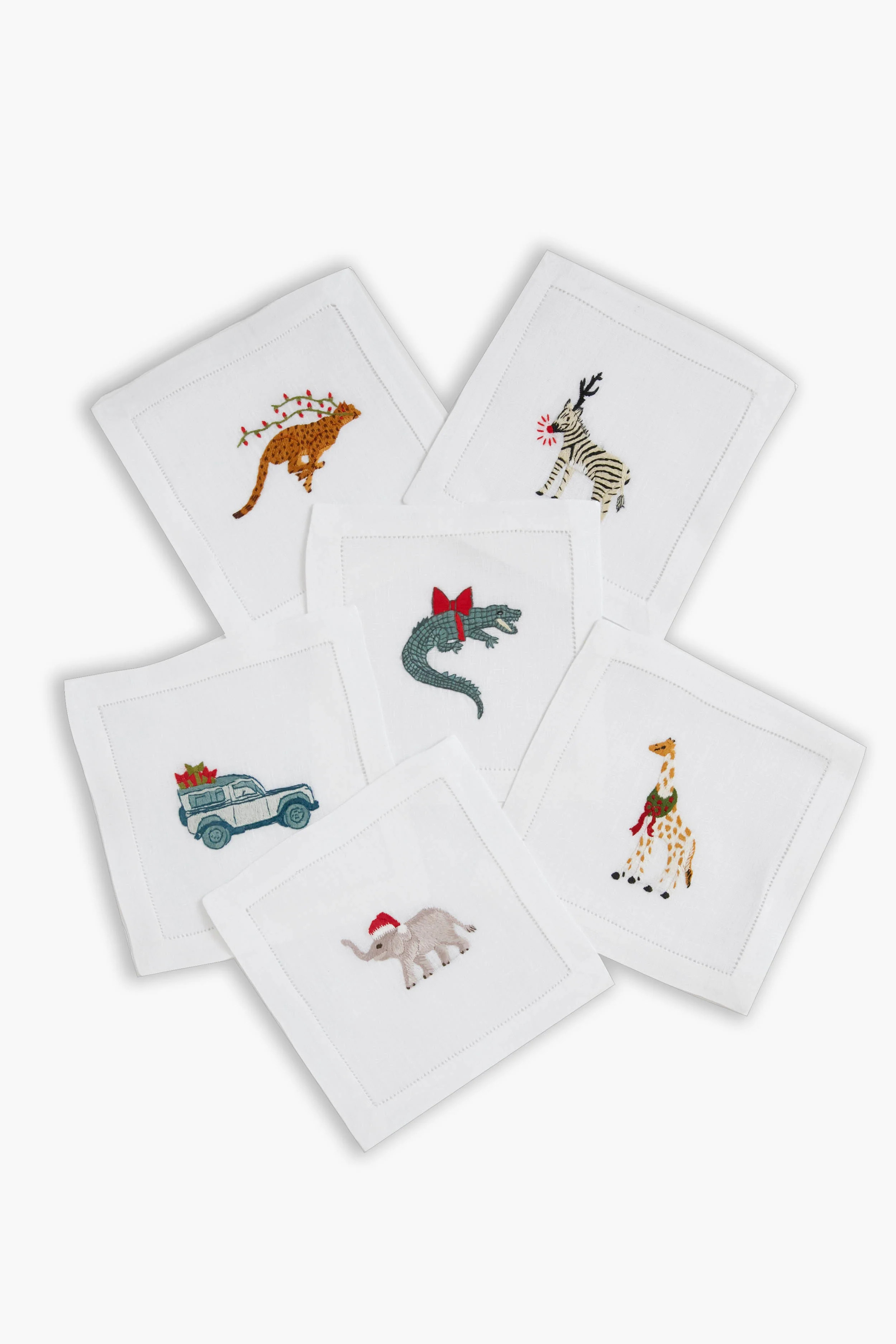 Party Animal Holiday Cocktail Napkins (Set of 6) | Tuckernuck (US)
