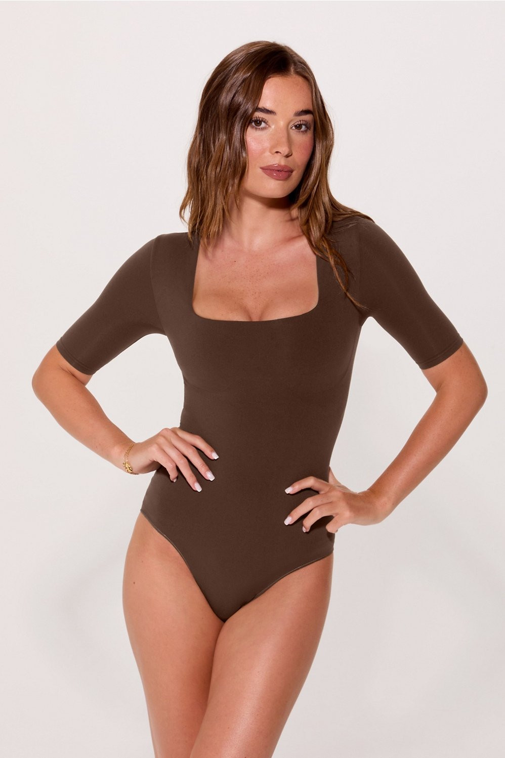 Nearly Naked Shapewear 3/4 Sleeve Bodysuit | Fabletics