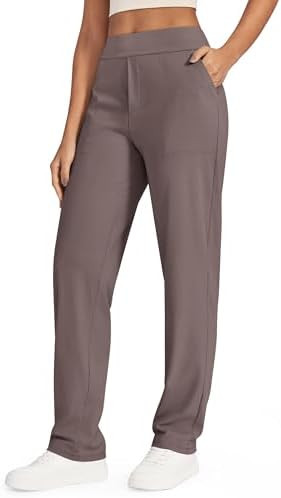 G4Free ShiftReady Yoga Pants Women High Waist Dress Work Pants with Pockets Straight Leg Business... | Amazon (US)