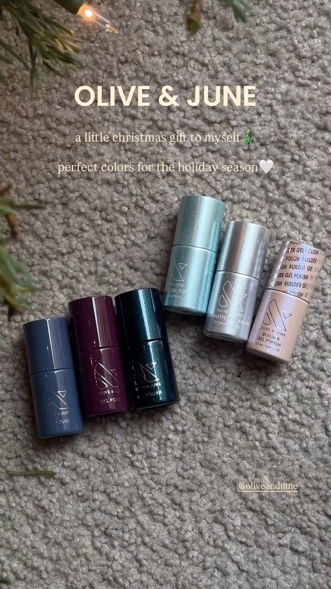 so excited to use these beautiful gel colors from olive & june!! how gorgeous are they!?!!😍😍

nail colors, gel nail polish, nail ideas, olive & june gel polish, holiday nails, holiday nail inspo, christmas nail inspo

#LTKBeauty #LTKFindsUnder50 #LTKHoliday