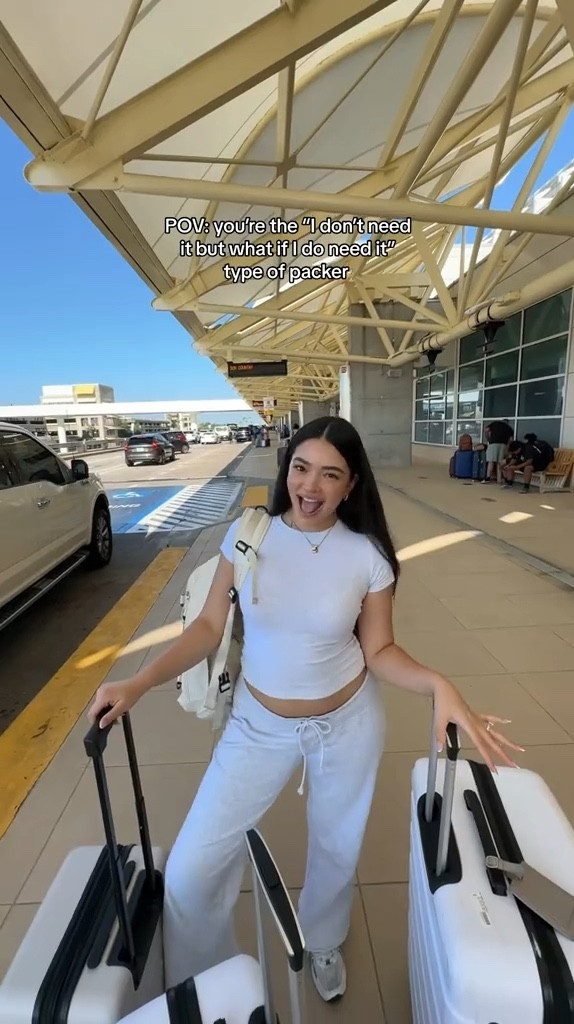 Guess where I went for my bday! 🤭 #travel #travellife #airport #overpacking #relatable #airportoutfit