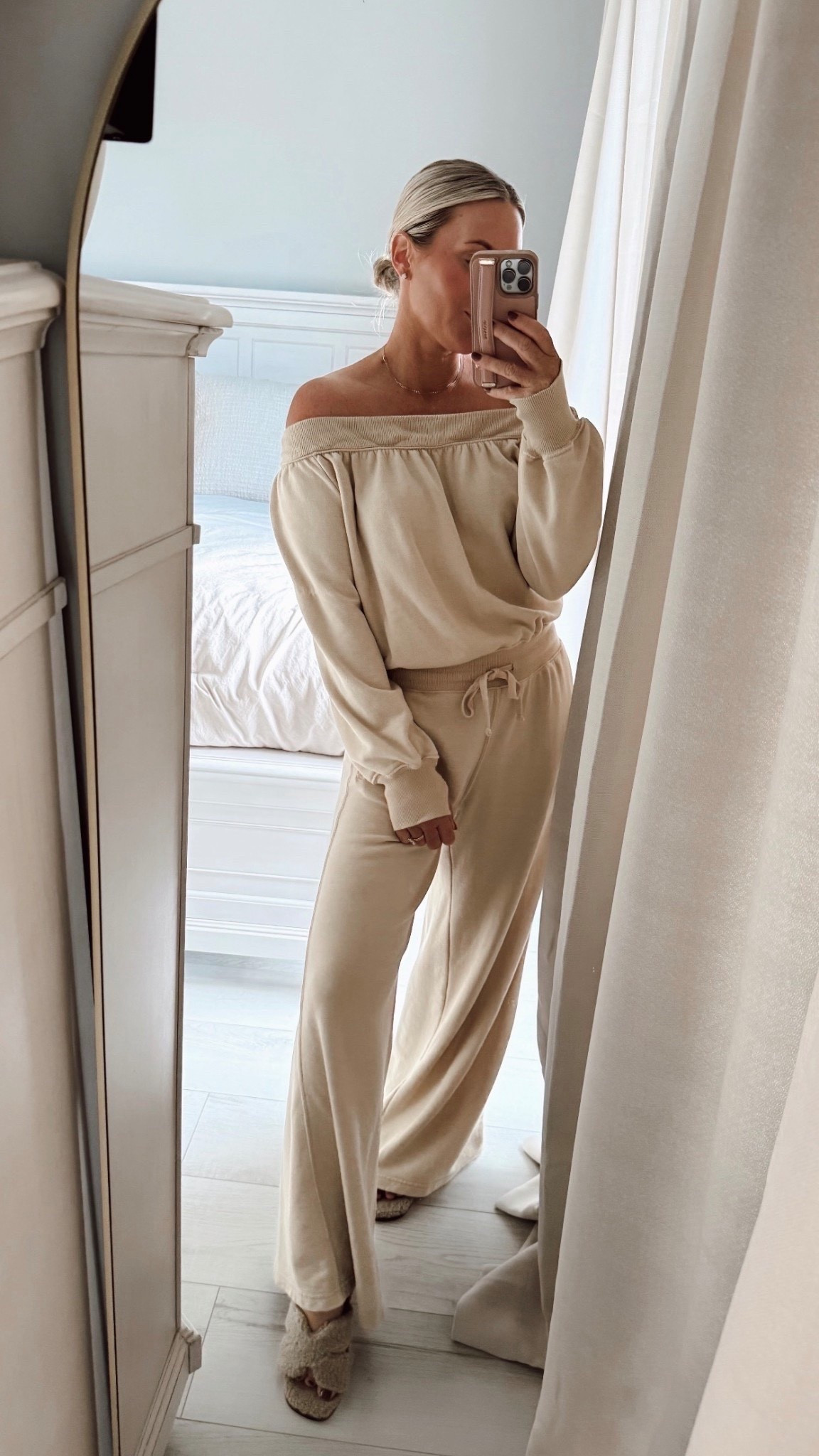 Love this jumpsuit! The lighter color lives here! A grab and go but I did spill wine on it! Whoops! 🍷😅 not sure if we will see it again! lol 

Travel outfit. Lounge set. 

#LTKTravel #LTKSeasonal #LTKootd