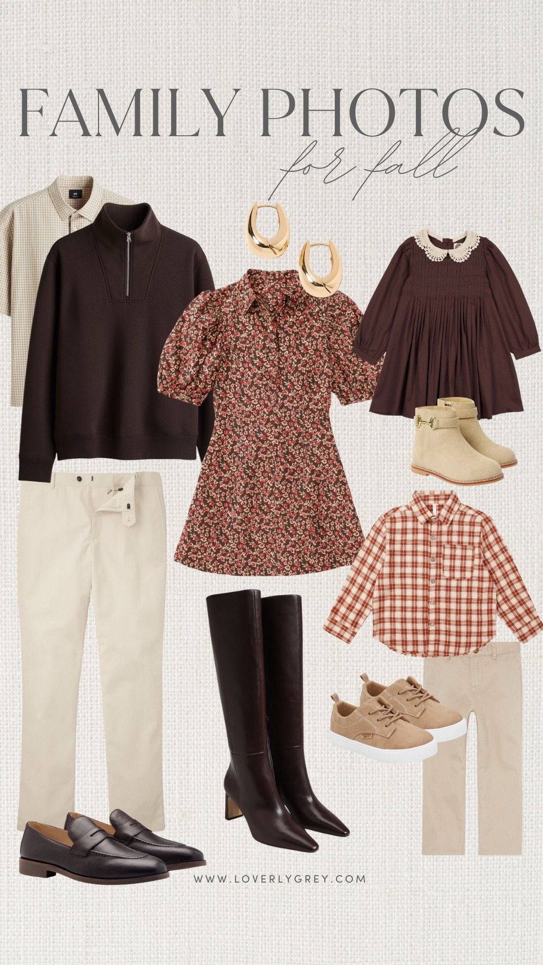 Cozy up in style this season with our fall family photo outfit ideas! From rich brown tones to warm rust, tan, and caramel hues, these looks create the perfect coordinated aesthetic for your autumn memories. Whether you’re planning a pumpkin patch photoshoot or a fall family session, these timeless color palettes make everyone camera-ready. 📸✨

#FallFamilyPhotos #FallOutfitInspo #FamilyPhotoOutfits #FallFashion #CoordinatedLooks #BrownOutfits #FallStyleGuide #FamilyPhotoshootIdeas #AutumnStyle #NeutralOutfits #RustOutfits #CozyStyle #FallAesthetic #WhatToWear #FallWardrobe

#LTKMens #LTKFamily #LTKKids