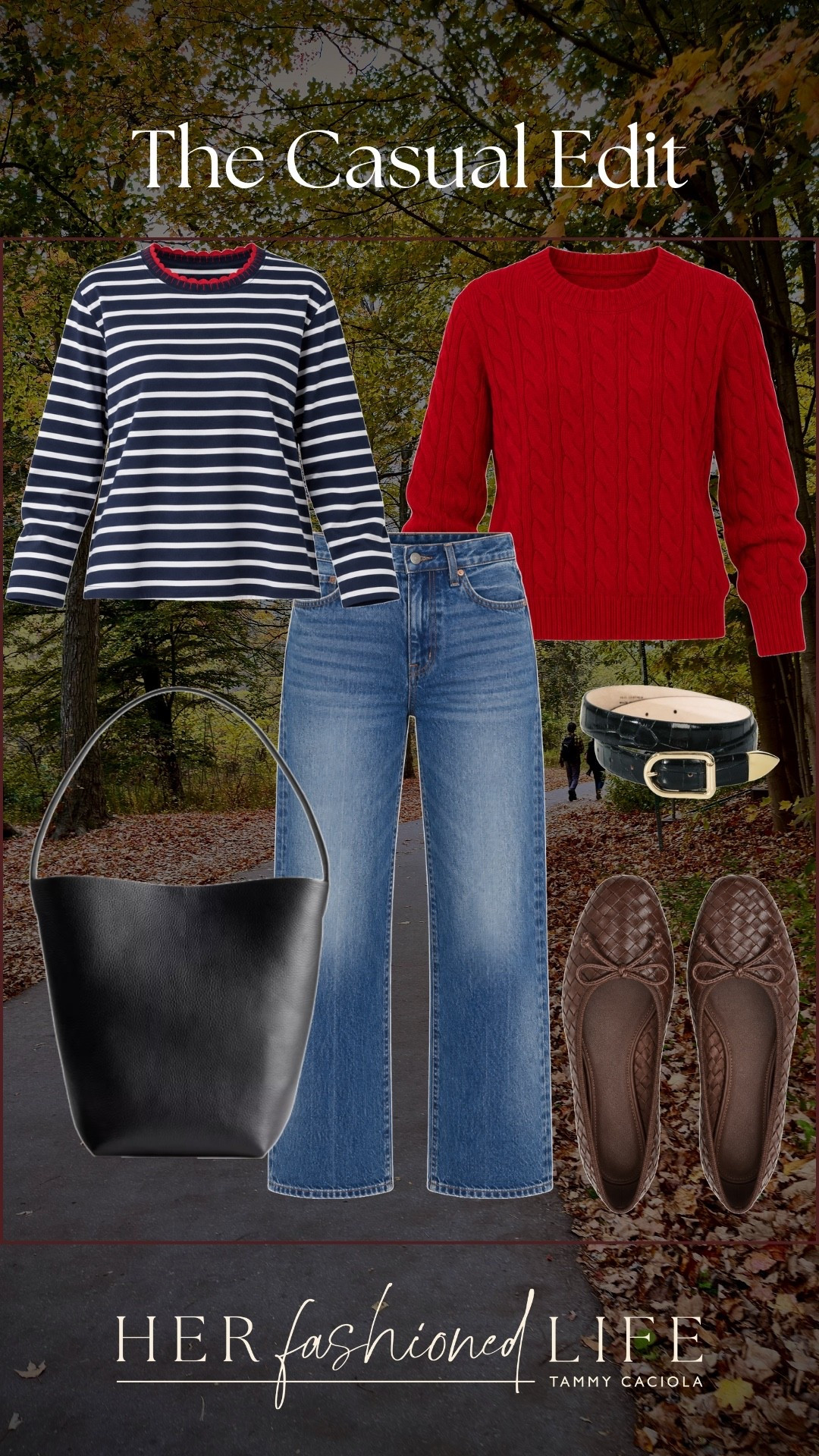 The kind of casual fall outfit you’ll want to wear again and again. ❤️