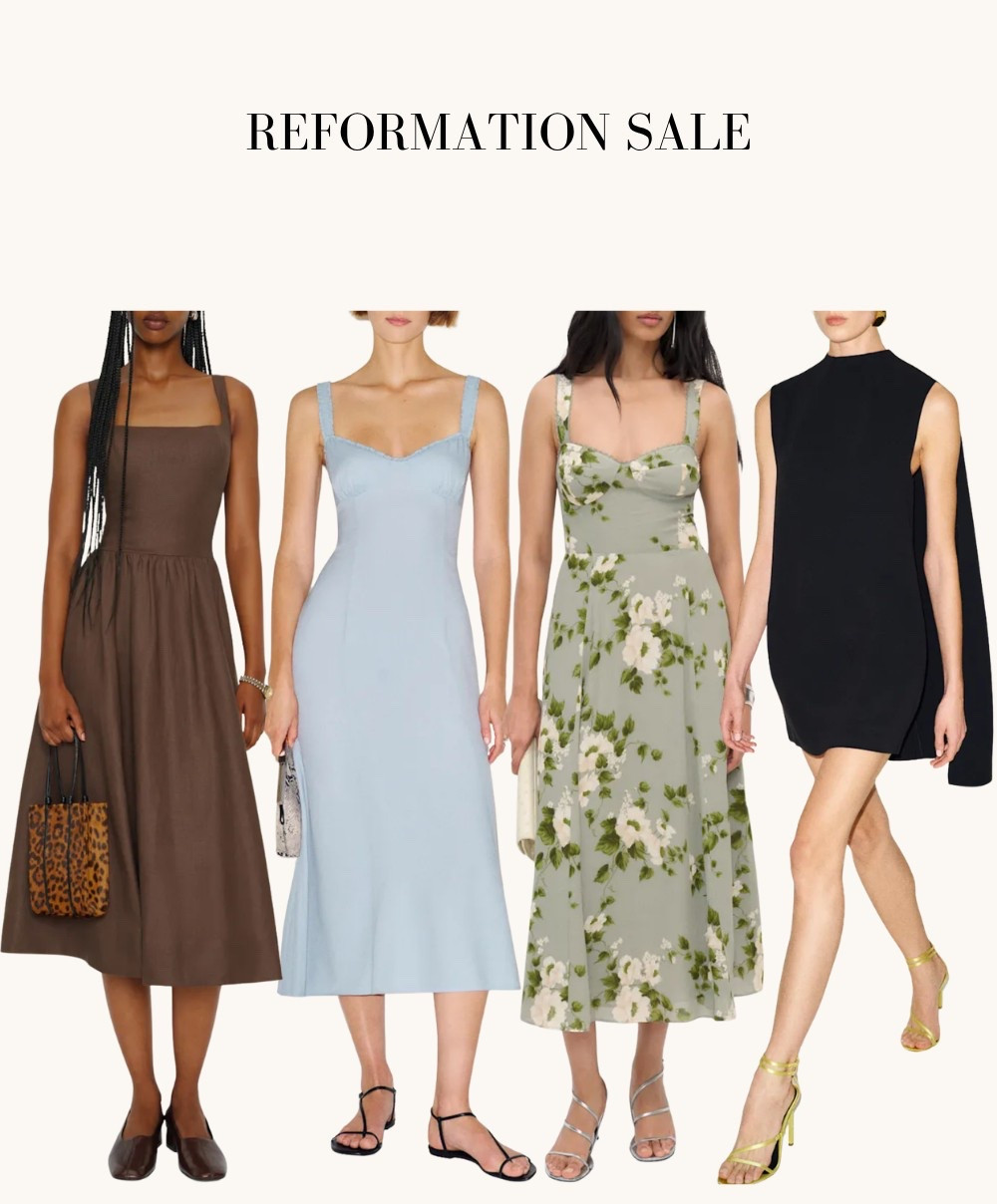 Good Reformation sale— That black cape dress looks so chic for and elevated!

I usually wear 0 to 2 in their dresses as the designs fit slightly slim 

Included some sale items in petites too 

Petite friendly, fall wedding guest dresses, cocktail event dresses

#LTKWedding #LTKPetite #LTKSaleAlert