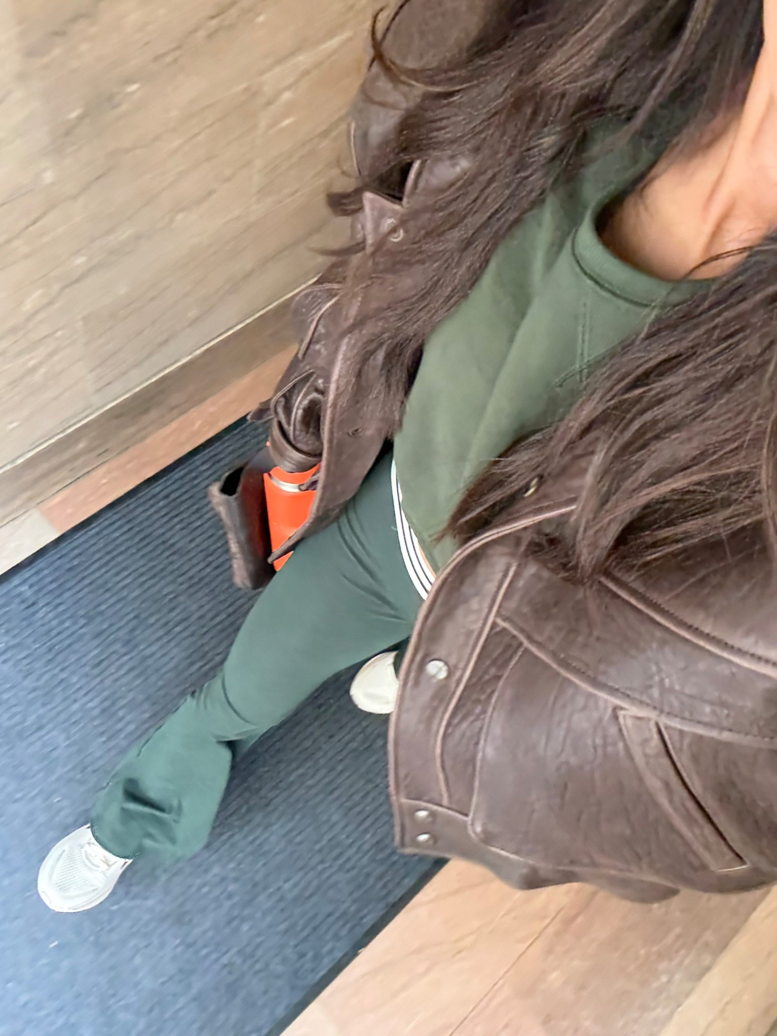 Green workout look today