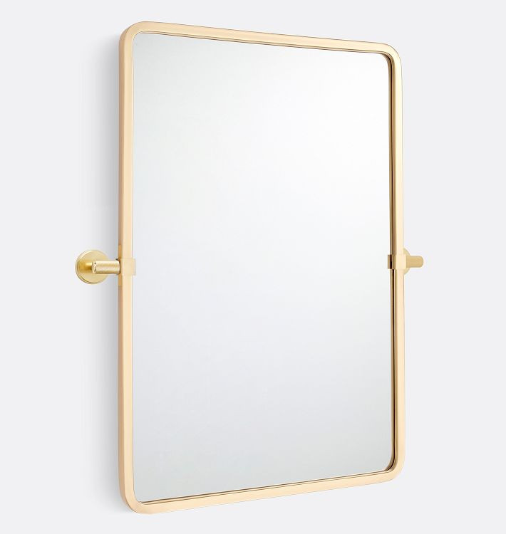 Rounded Rectangle Pivot Mirror, 21" x 32" | Rejuvenation