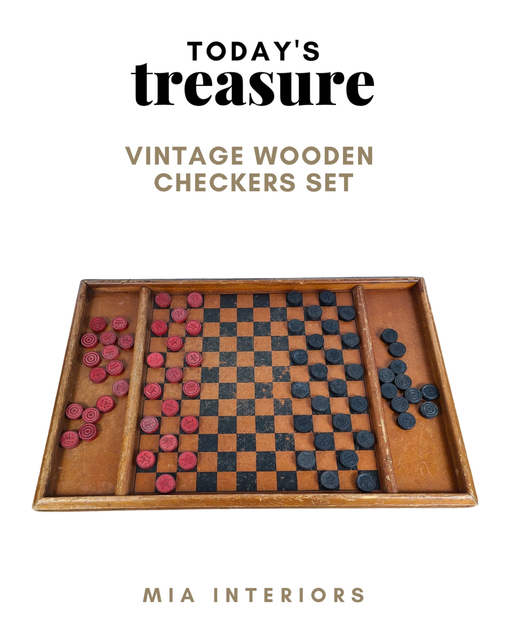 Todays treasure!

#todaystreasure #vintagecheckers #vintageboardgames #boardgames #checkers #homedecor #vintagegames 

#LTKhome #LTKSeasonal #LTKsalealert