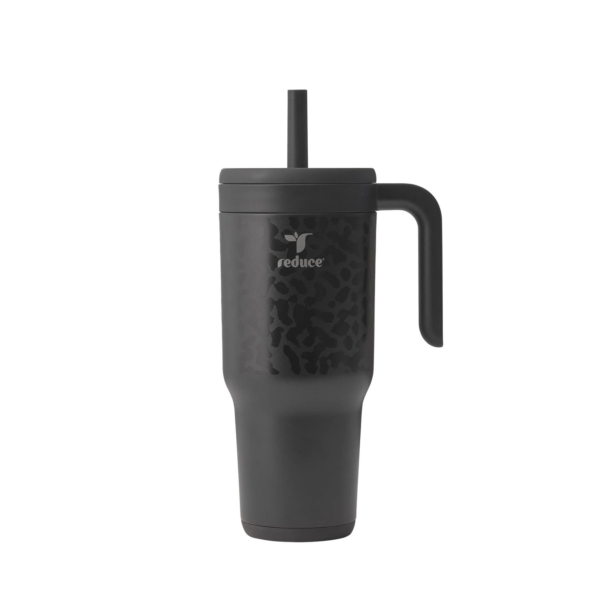 Reduce Chiller 34oz Spill-Proof Tumbler with Handle, Black Cheetah | Walmart (US)
