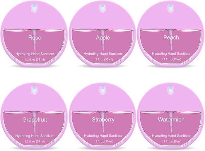 6 Pcs Hydrating Mini Hand Sanitizer Spray 1.21 Fl. oz Pocket Hand Sanitizer Spray Travel Size Int... | Amazon (US)