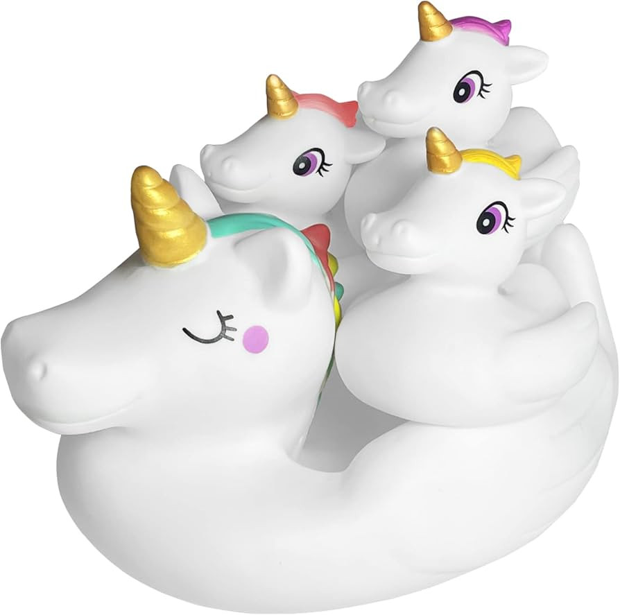 Baby Bath Toys,Cute Unicorn Bath Toys for Toddlers 1-3,Squirt Bathtub Toys for Boys Girls,Rubber ... | Amazon (US)