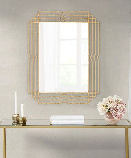 Gold Layered Ribbon Mirror | Zulily