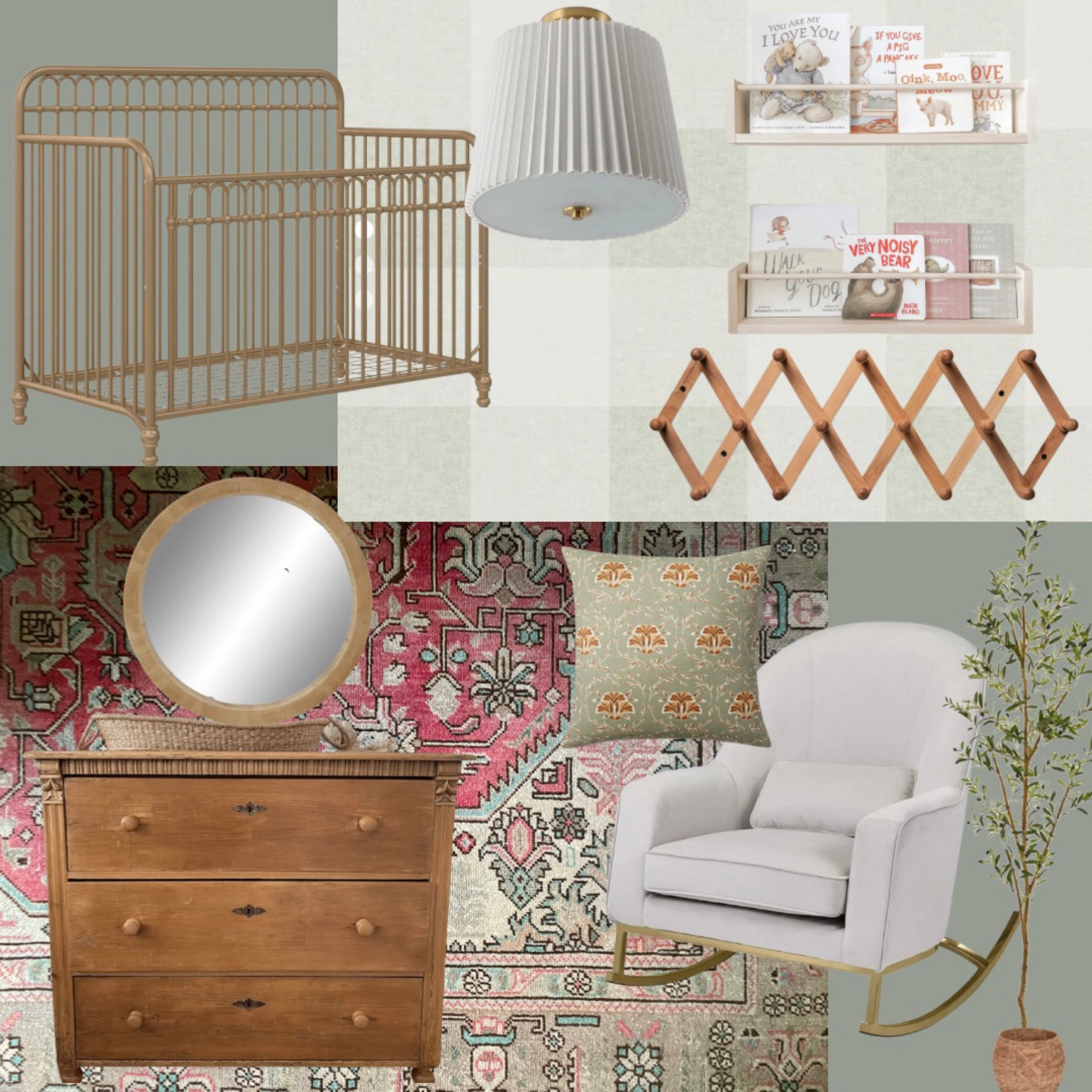 Gender neutral nursery mood board 
Gold crib
Affordable baby rocker


#LTKbaby #LTKhome #LTKfamily