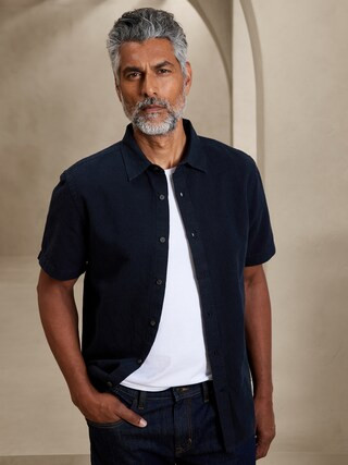 Slim Linen-Cotton Shirt | Banana Republic Factory