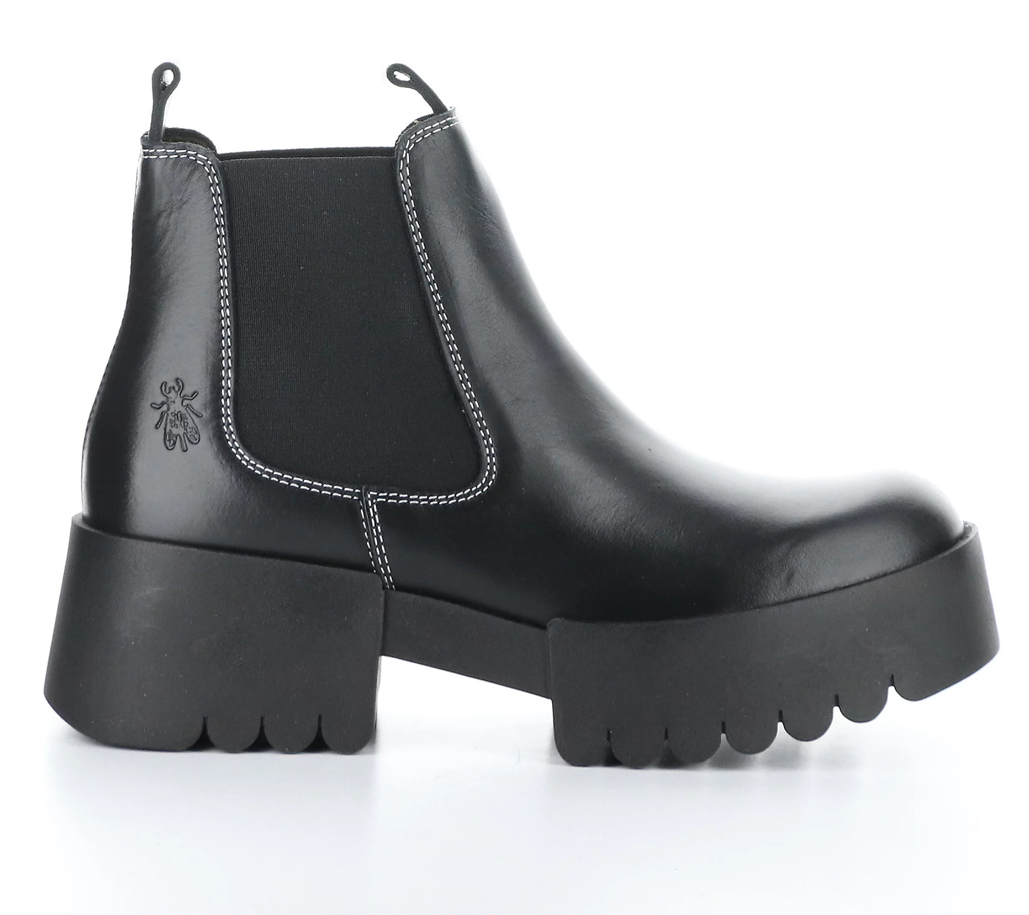 Fly London Leather Chunky Ankle Boot- Exia | QVC