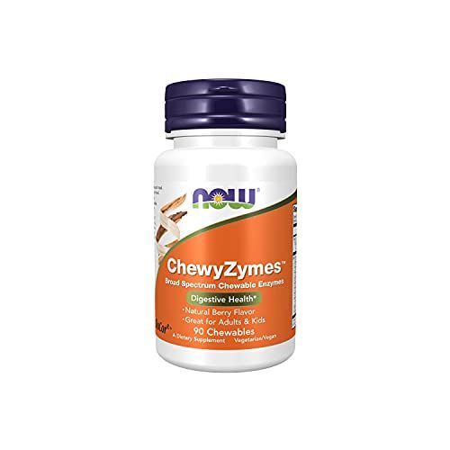 NOW Supplements, ChewyZymes, Broad Spectrum Chewable Enzymes, Berry Flavor, 90 Chewables | Amazon (US)