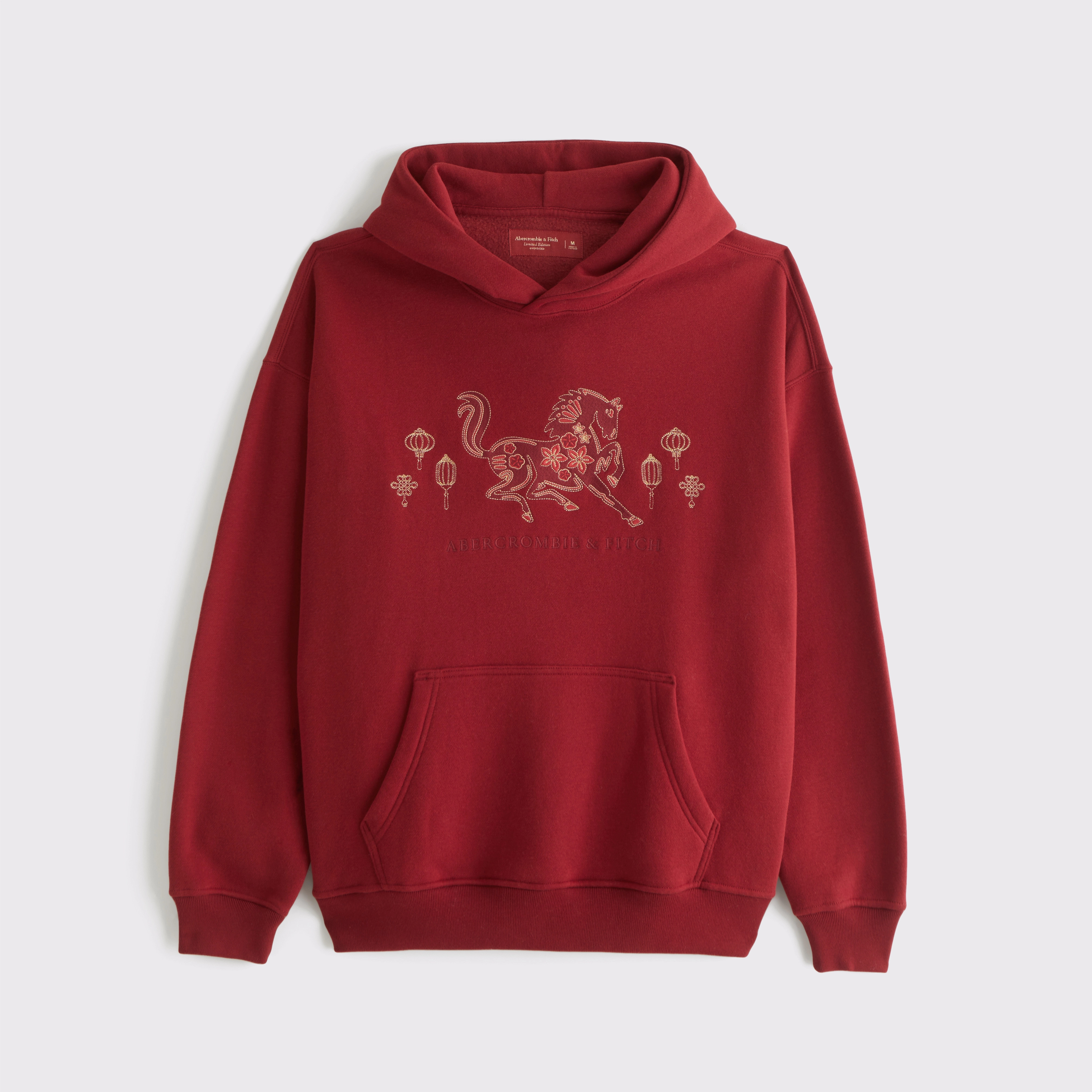 Lunar New Year Logo Popover Hoodie | Abercrombie & Fitch (US)