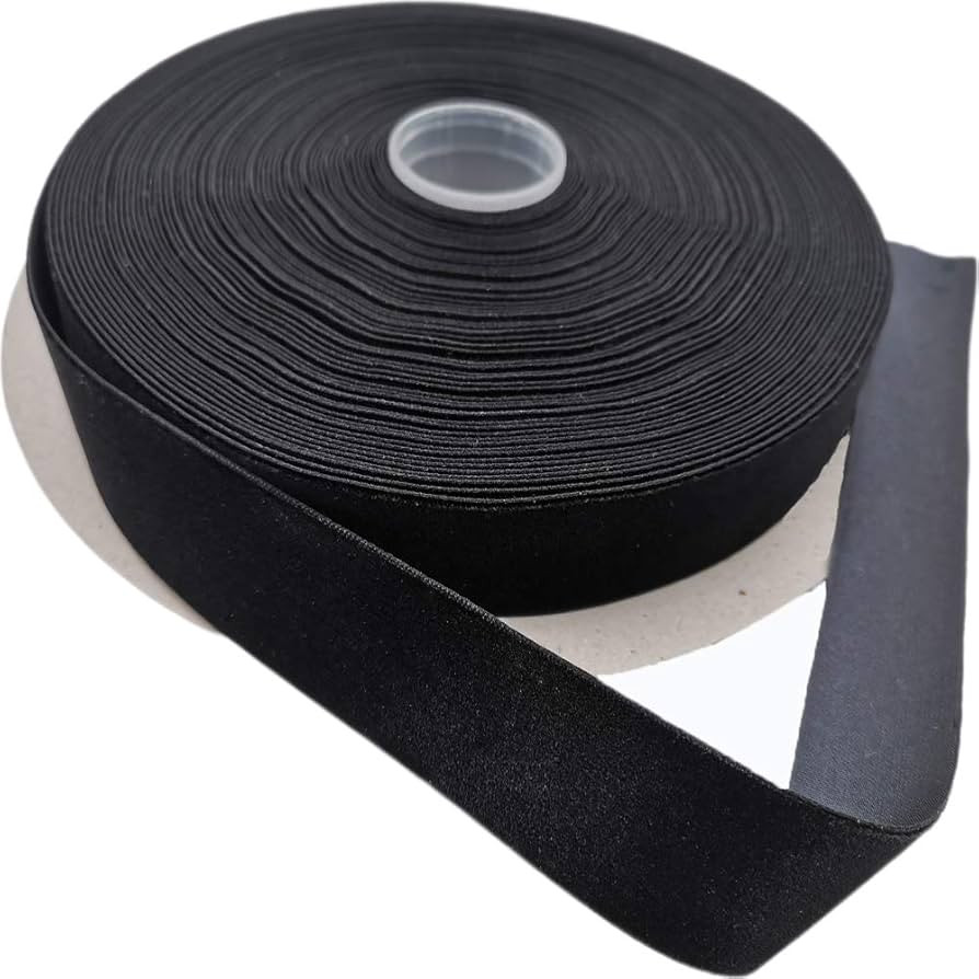 Nylon Velvet Ribbon Single Faced,1 Inch X 25Yards Spool (Black) | Amazon (US)