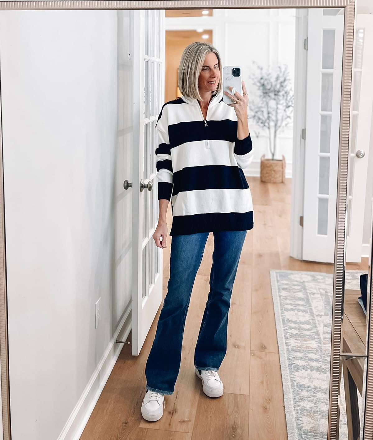 Amazon quarter zip sweater, comes in 3 colors and legging friendly, wearing a small
Posted today
 | Amazon (US)