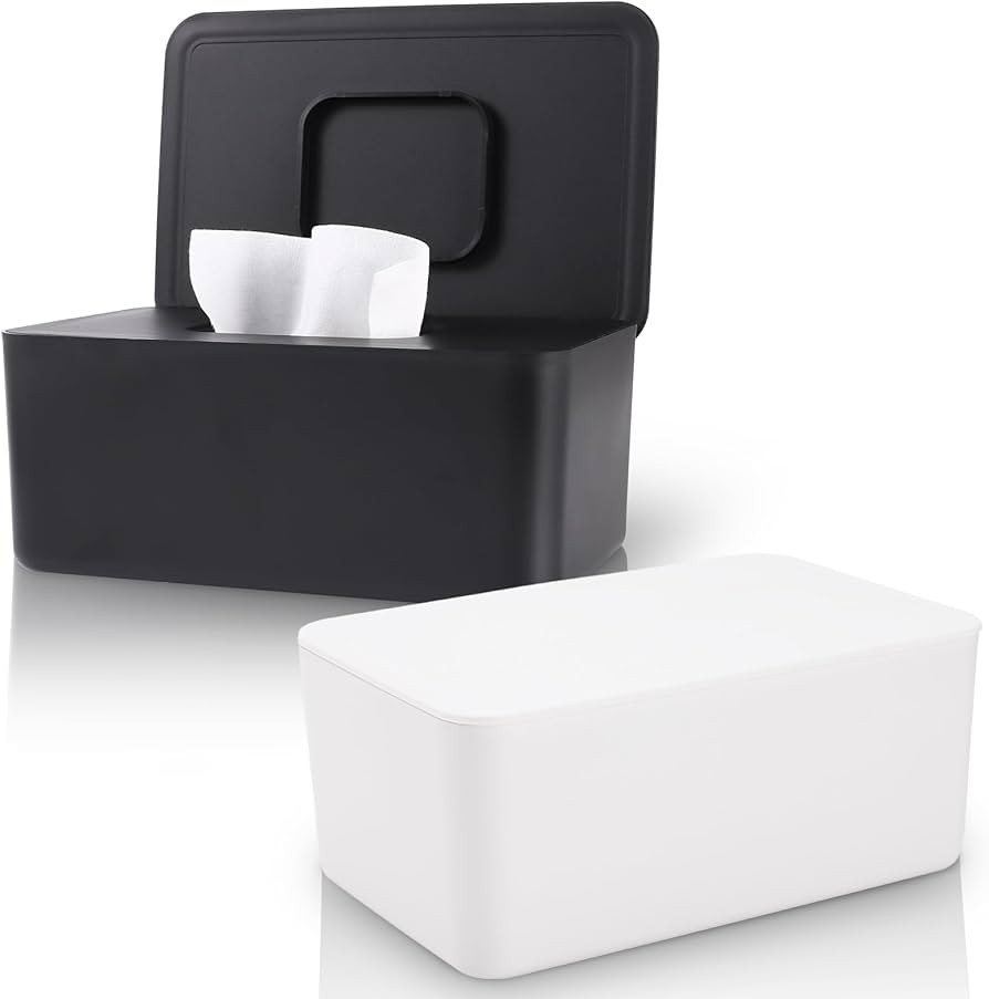 2 Pack LEQXGO Baby Wipes Dispenser, Wipes Dispenser Baby Wipes Case, Baby Wipe Holder for Fresh W... | Amazon (US)